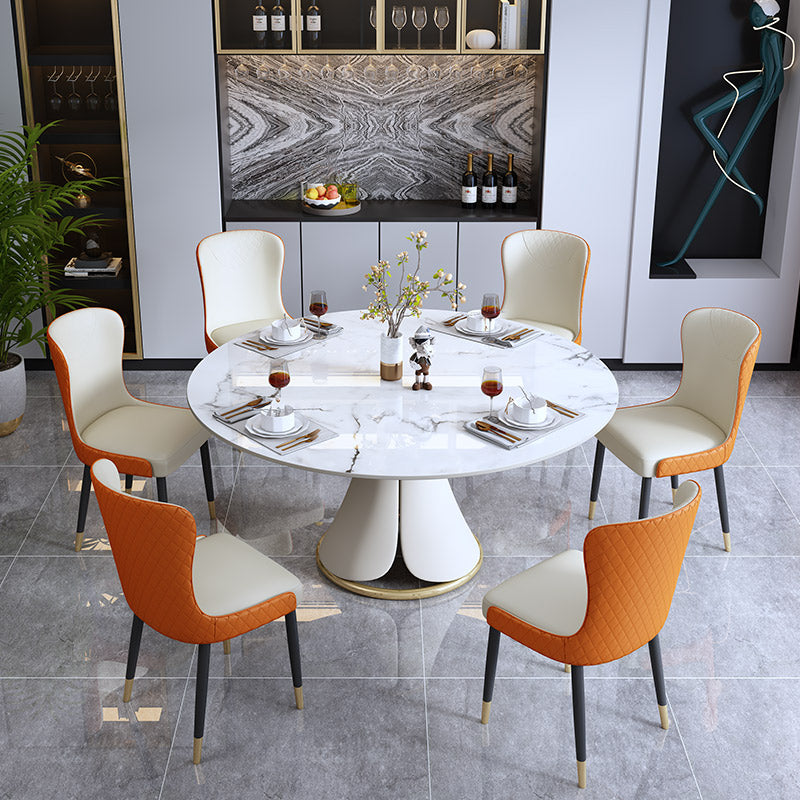 Mokdern Leather Dining Chair,Accent Chair