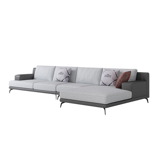 Mokdern 4-Seat L-Shaped Fabric Sofa