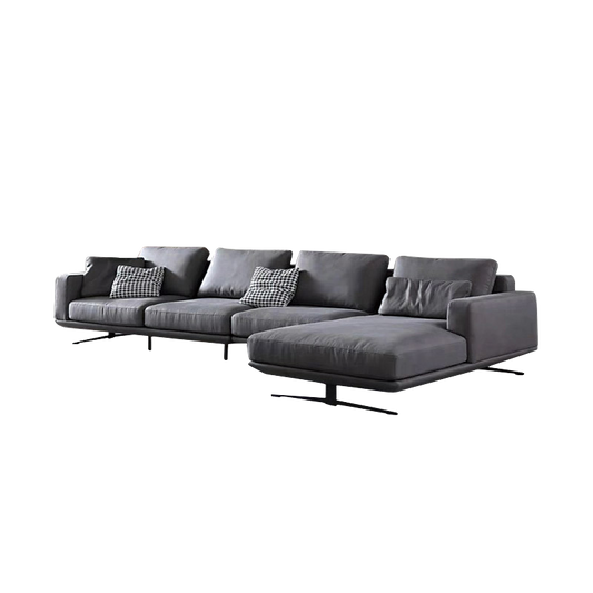 Mokdern L-Shaped 4-Seat living room fabric sofa