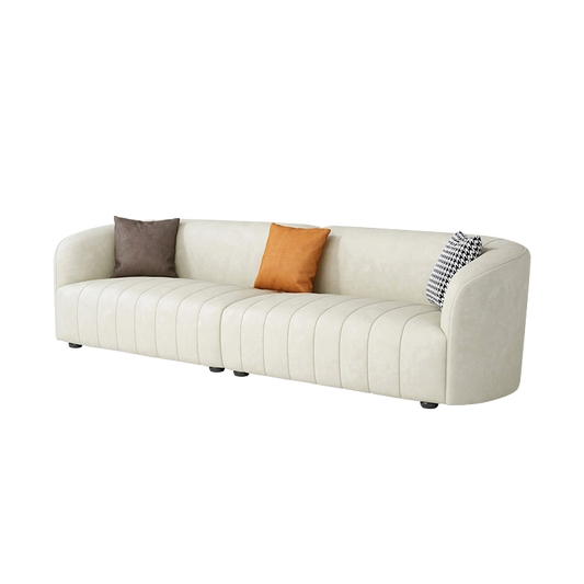 Mokdern curved arms sofa,living room leather sofa