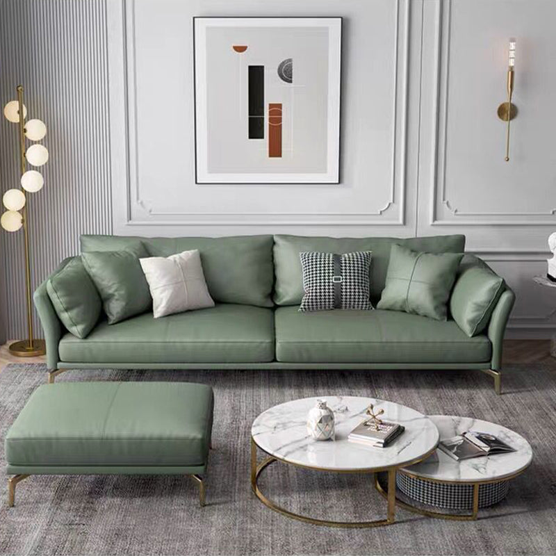 MOKDERN 4-SEAT ARMS LEATHER SOFA,SOFA SET