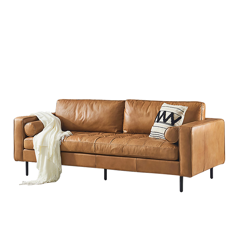 Mokdern 4-seat living room sofa, leather sofa