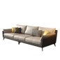 Mokdern standard 4-seat arms leather sofa