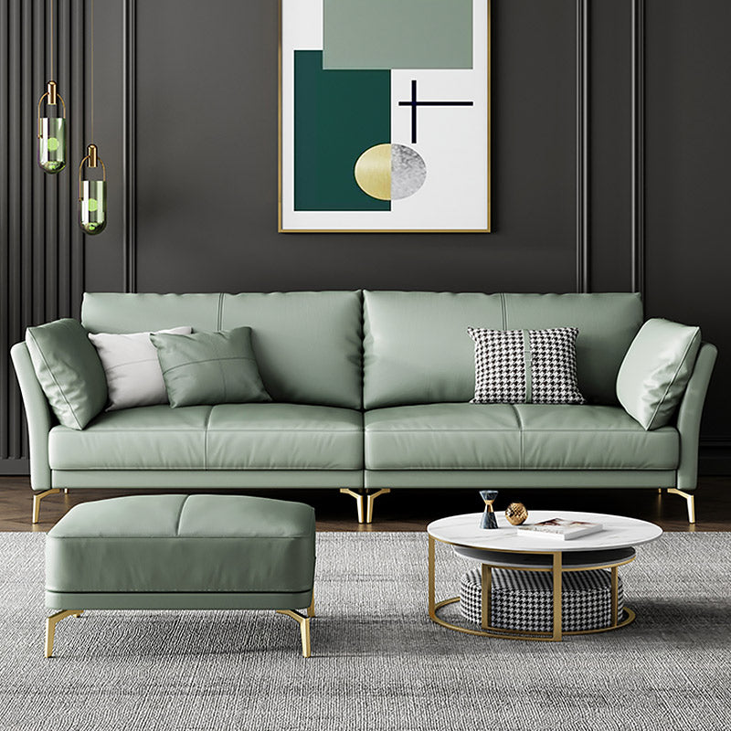 MOKDERN 4-SEAT ARMS LEATHER SOFA,SOFA SET