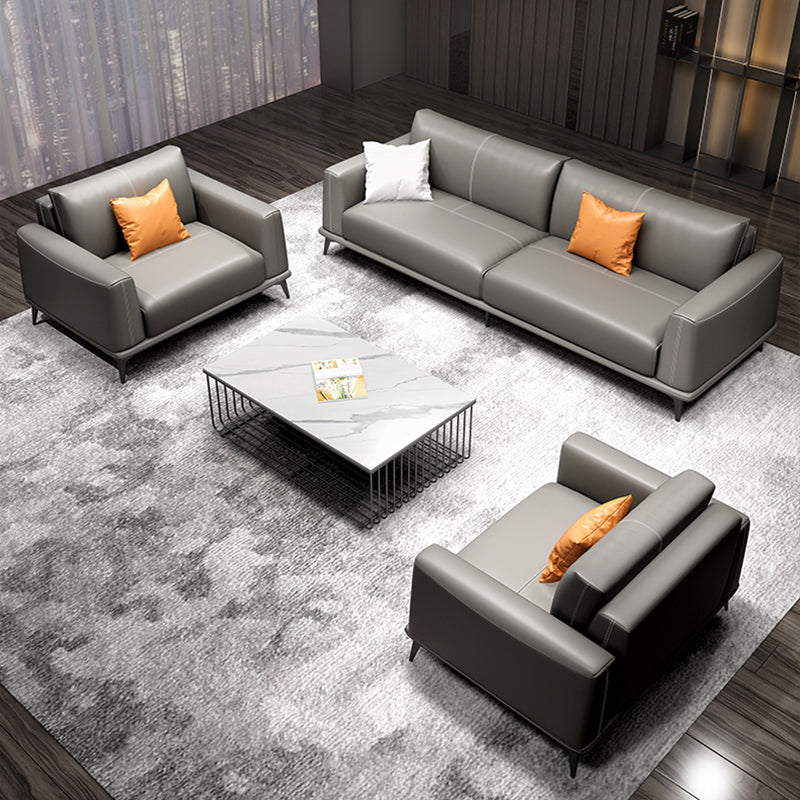 Mokdern standard 3-seat living room Leather sofa