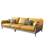 Mokdern standard 4-seat arms leather sofa