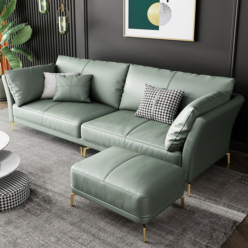 MOKDERN 4-SEAT ARMS LEATHER SOFA,SOFA SET