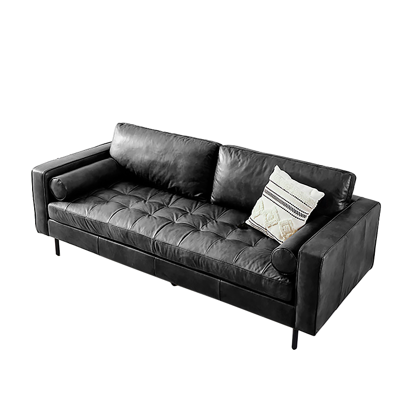 Mokdern 4-seat living room sofa, leather sofa
