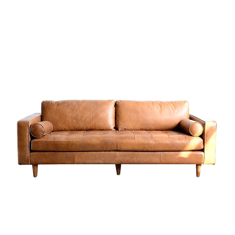 Mokdern 4-seat living room sofa, leather sofa