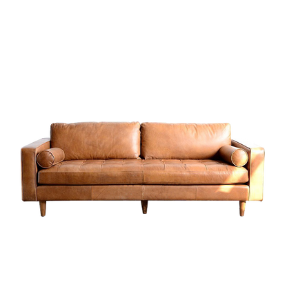 Mokdern 4-seat living room sofa, leather sofa