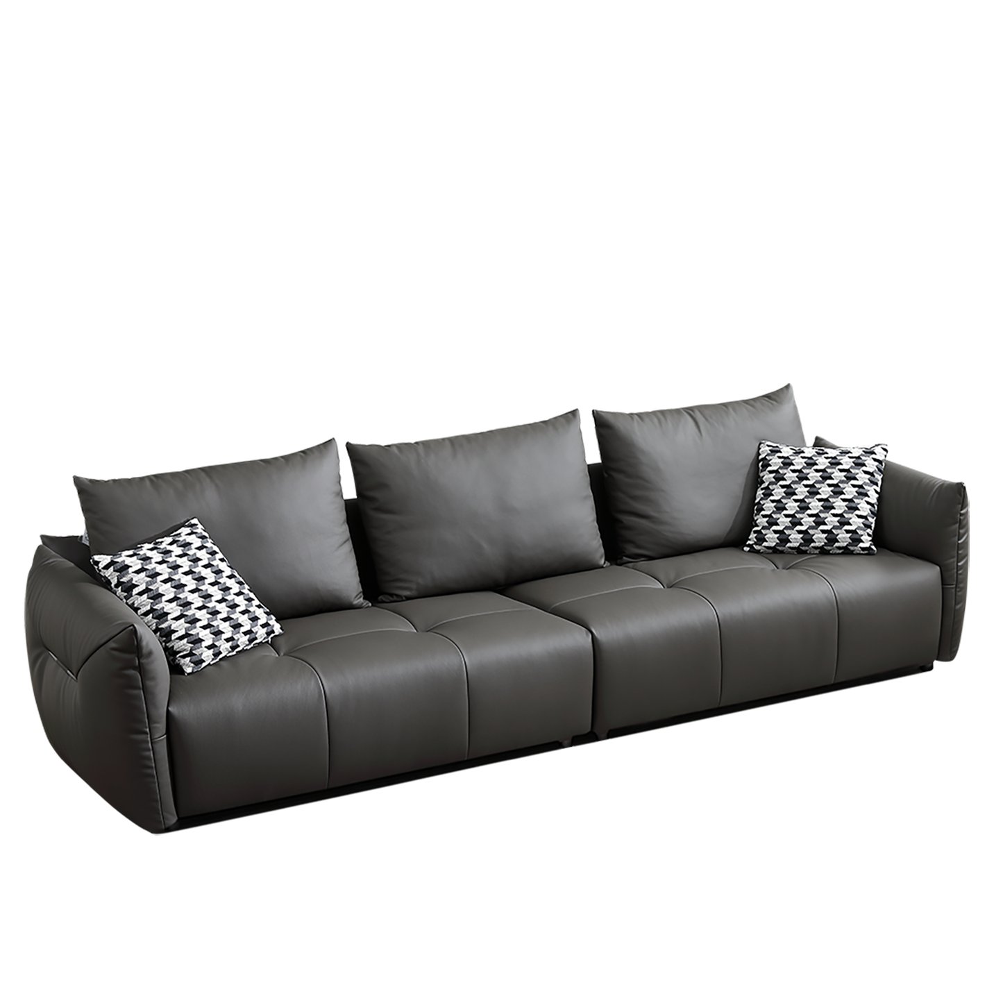 Mokdern 3-Seat Modular Leather Sofa