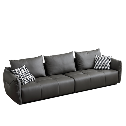 Mokdern 3-Seat Modular Leather Sofa
