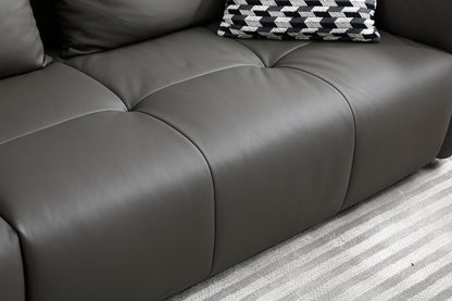 Mokdern 3-Seat Modular Leather Sofa