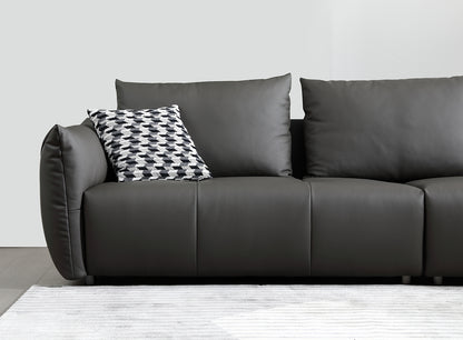 Mokdern 3-Seat Modular Leather Sofa