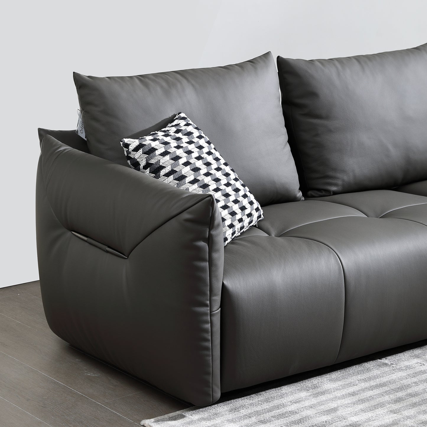 Mokdern 3-Seat Modular Leather Sofa