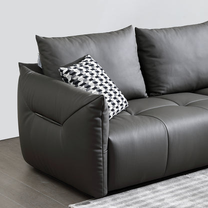 Mokdern 3-Seat Modular Leather Sofa