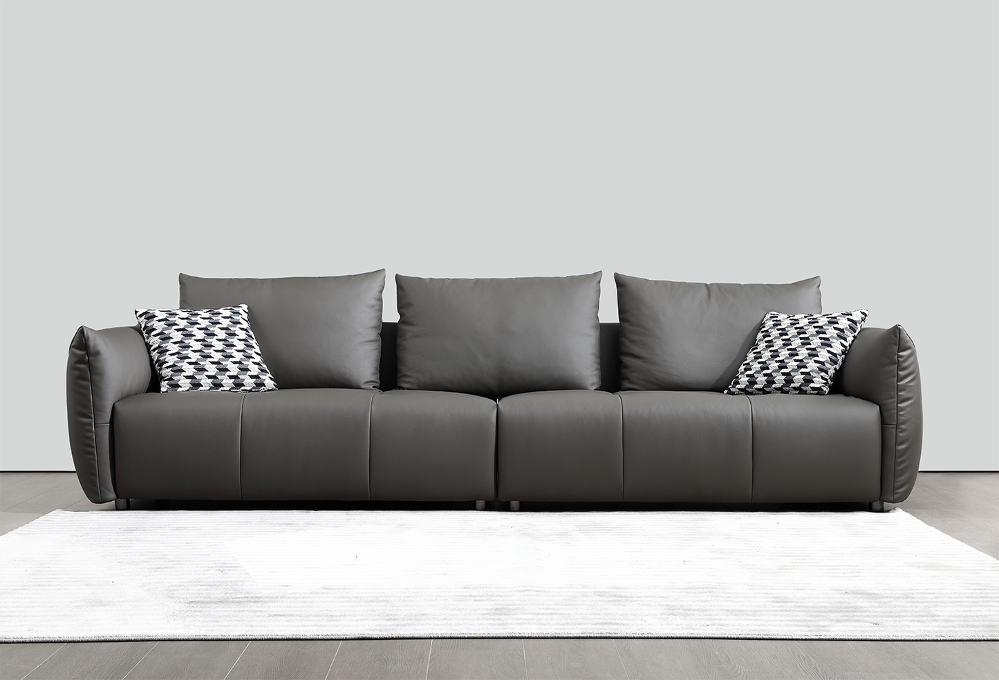 Mokdern 3-Seat Modular Leather Sofa