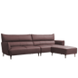 Mokdern 4-Seat Modular Leather Sofa With Footrest