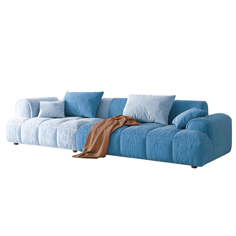 Mokdern 4-Seat Modular Flannel Fabric Sofa