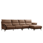Mokdern L-shaped 4-seat Modular leather sofa