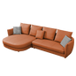 Mokdern 4-seat L-Shaped leather sofa