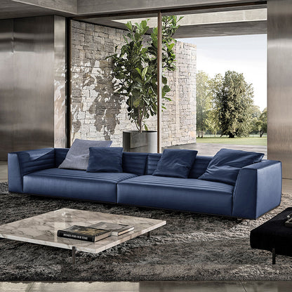 Mokdern standard 4-seat leather sofa