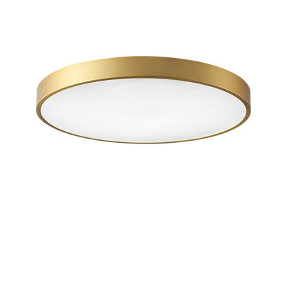 Mokdern round three-color LED ceiling lamp