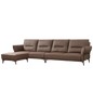 Mokdern 4-seat Standard type leather sofa with footrest