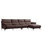 Mokdern L-shaped 4-seat Modular leather sofa