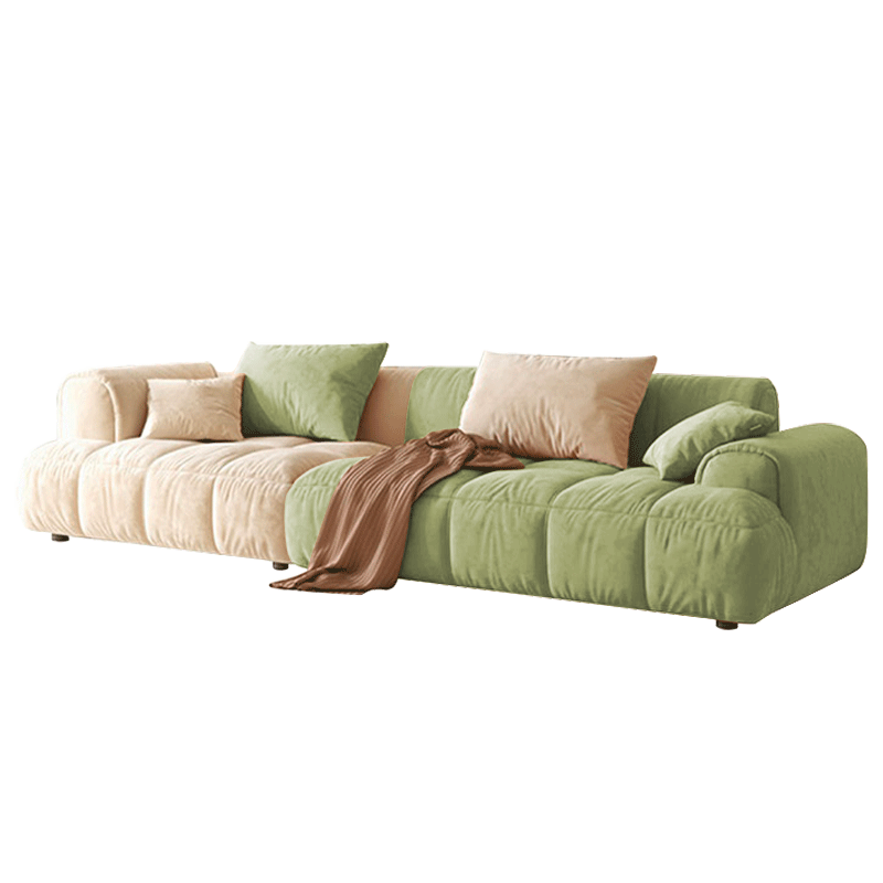 Mokdern 4-Seat Modular Flannel Fabric Sofa