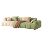 Mokdern 4-Seat Modular Flannel Fabric Sofa