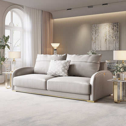 Mokdern 2-seat standard arms leather sofa