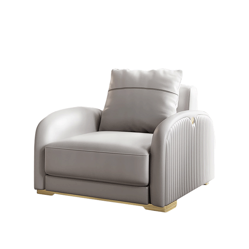 Mokdern 2-seat standard arms leather sofa