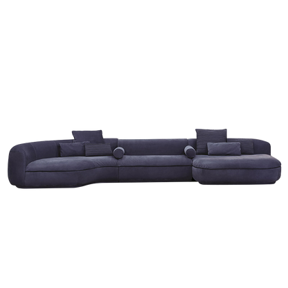 Mokdern curved multi-seat Genuine Leather sofa