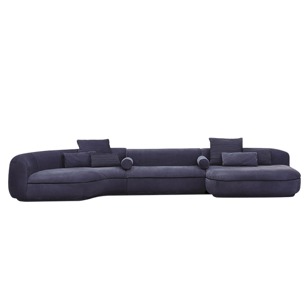 Mokdern curved multi-seat Genuine Leather sofa