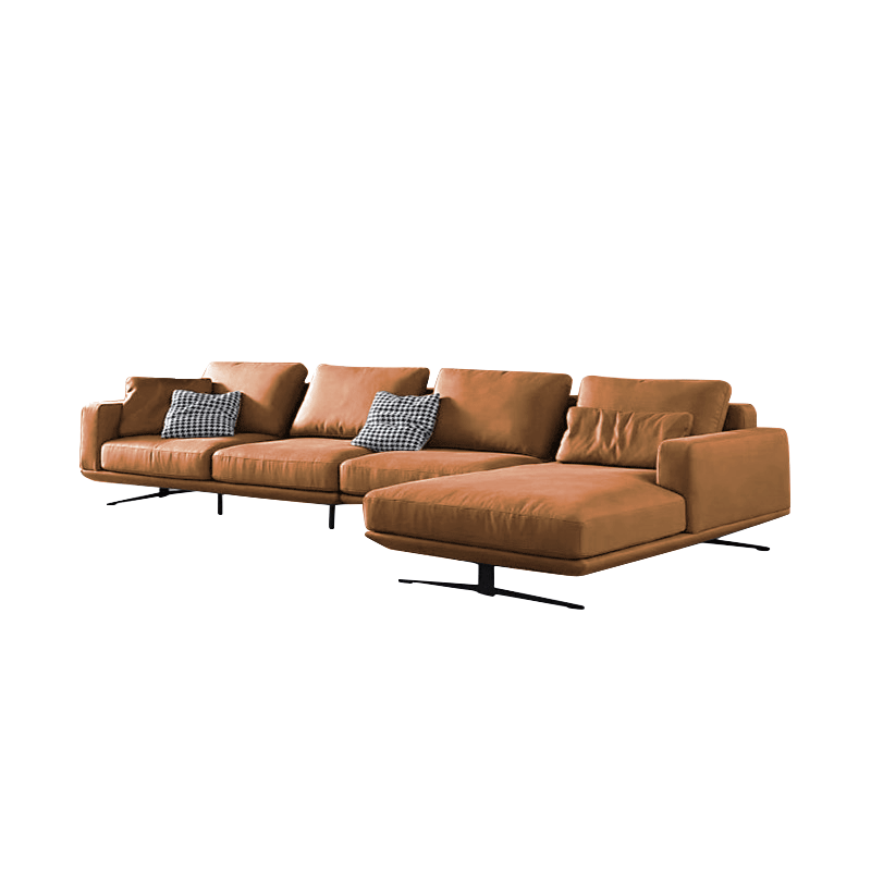 Mokdern L-Shaped 4-Seat living room fabric sofa