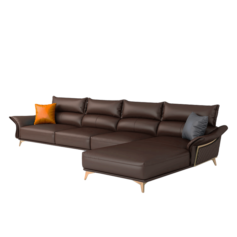Mokdern L-shaped 4-Seat Fashion Leather sofa
