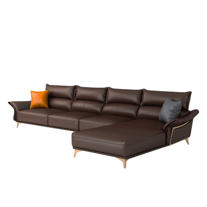 Mokdern L-shaped 4-Seat Fashion Leather sofa