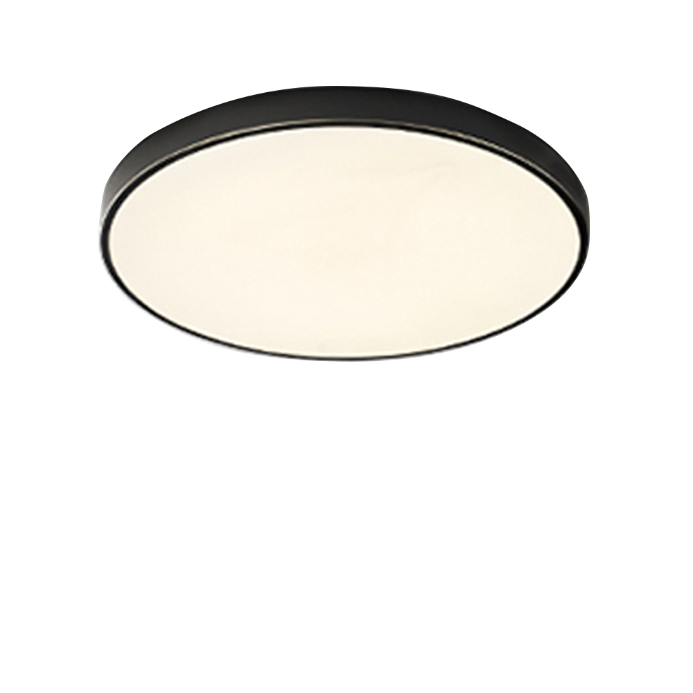 Mokdern round three-color LED ceiling lamp