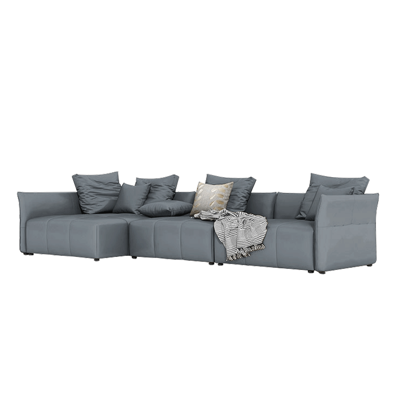 Mokdern 3-seat L-shaped sofa.leather sofa