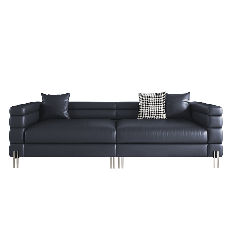 Mokdern 4-Seat double layer leather sofa