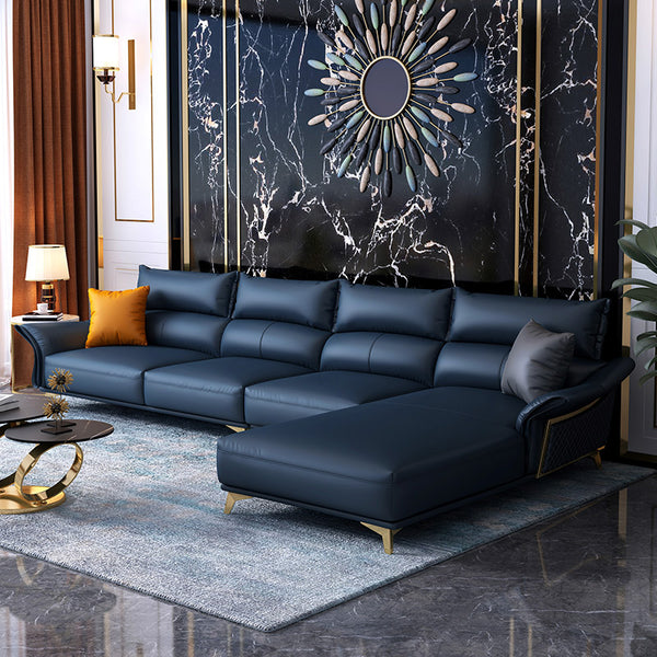 Mokdern L-shaped 4-Seat Fashion Leather sofa