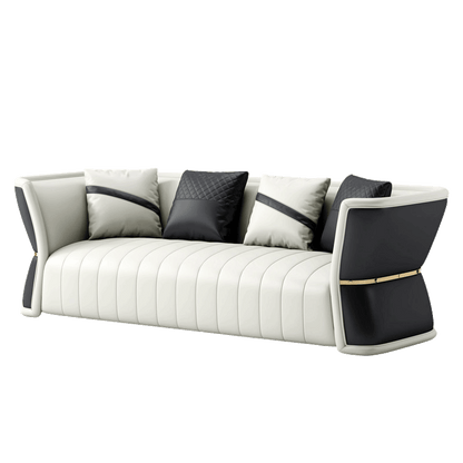 Mokdern Standard 3-Seat Leather Sofa,Living Room Sofa