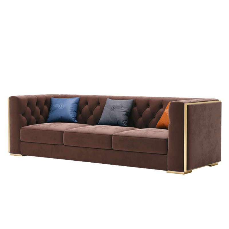 Mokdern Standard 3-Seat Living room arms Velvet sofa