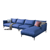 Mokdern 4-Seat L-shaped Modular Leather sofa