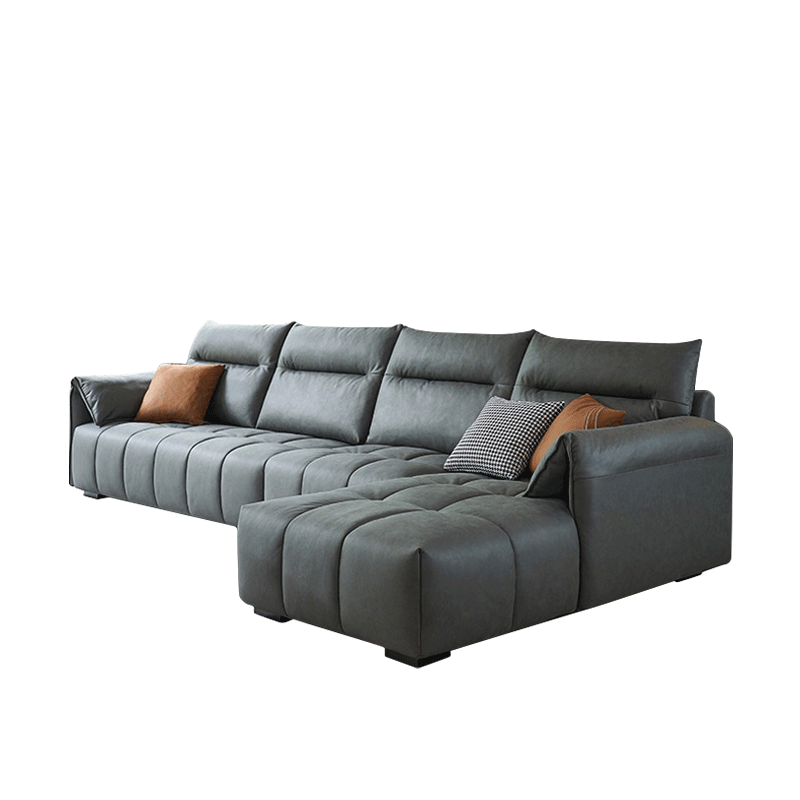 Mokdern L-shaped modular 4-Seat fabric sofa