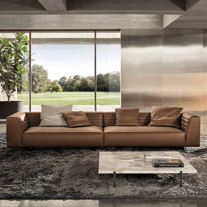 Mokdern standard 4-seat leather sofa