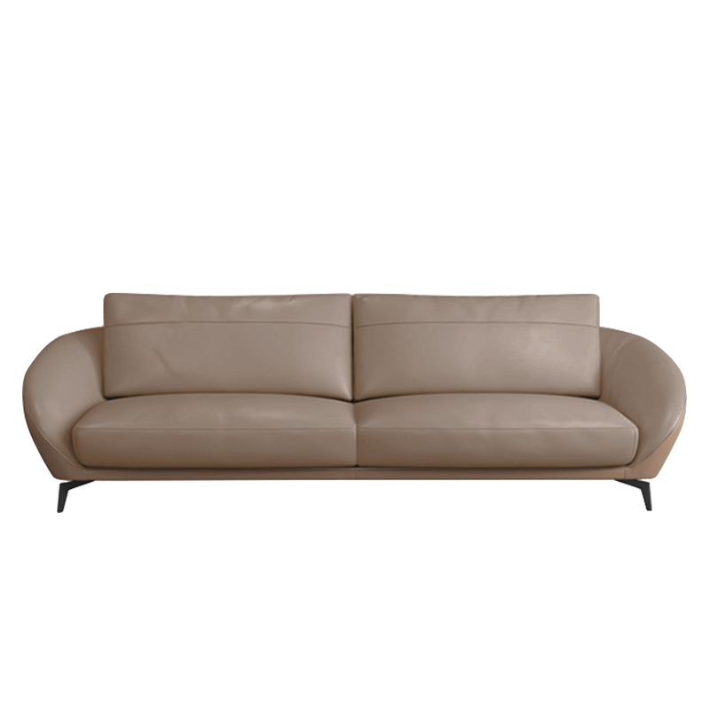 Mokdern Standard 2-Seat round arms Leather Sofa