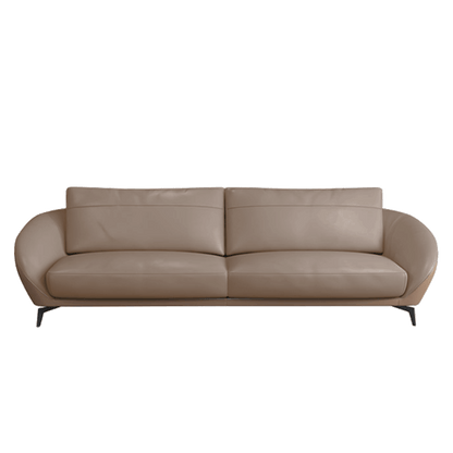 Mokdern Standard 2-Seat round arms Leather Sofa
