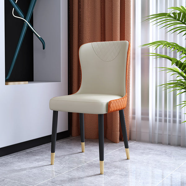 Mokdern Leather Dining Chair,Accent Chair